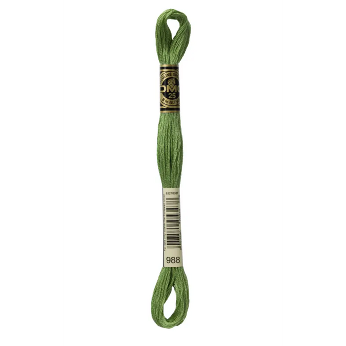 988 Medium Forest Green DMC Floss - Default