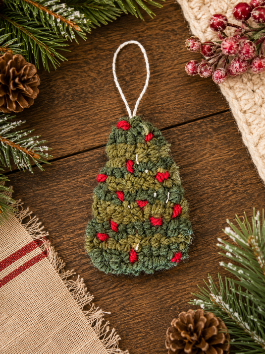 Winter Tree Punch Ornament