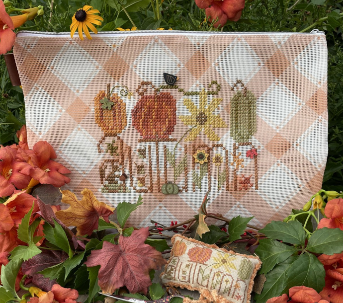 Autumn Mesh Bag with thread