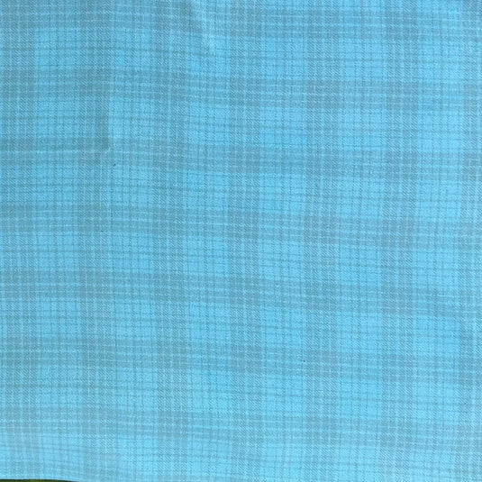 Sky Check Hand Dyed Wool