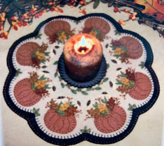Fall's Bounty Candle Mat