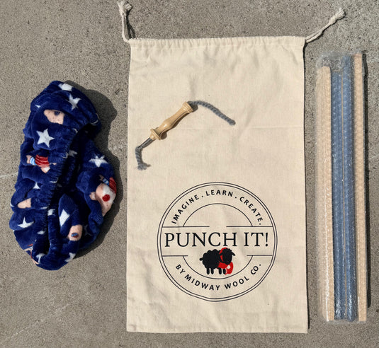 Punch It Bundle--18X18 inch Chunky Yarn
