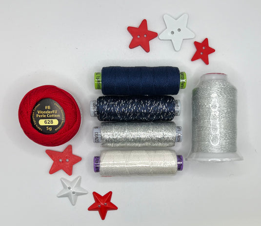 Star Spangled Bowl Filler Thread Pack