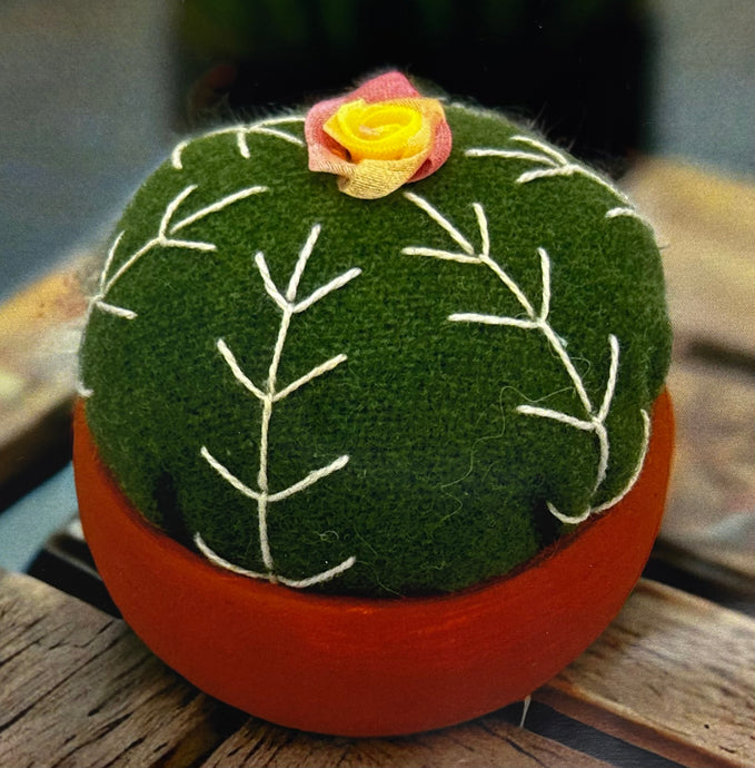 Cactus In Bowl Pin Cushion