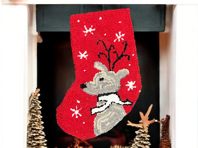 Reindeer Stocking Needle Punch