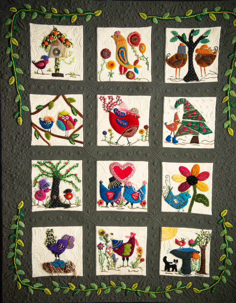 Load image into Gallery viewer, My Birds Wear Hats - Block of the Month Registration
