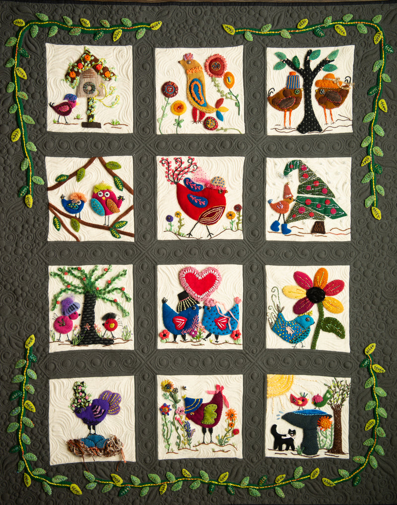 Load image into Gallery viewer, My Birds Wear Hats - Block of the Month Registration

