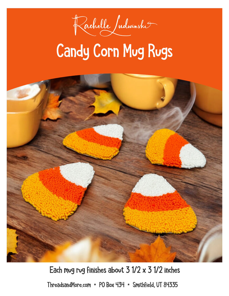 Load image into Gallery viewer, Candy Corn Mug Rugs
