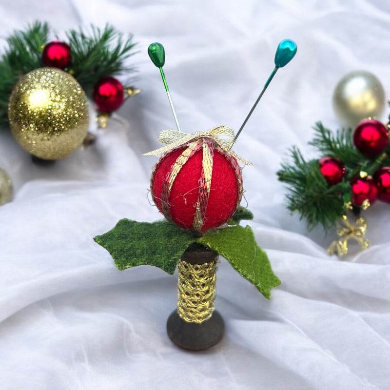 Load image into Gallery viewer, Wooden Spool Pincushions
