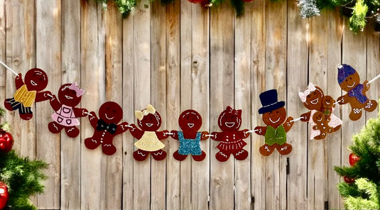 Gingerbread Family Banner