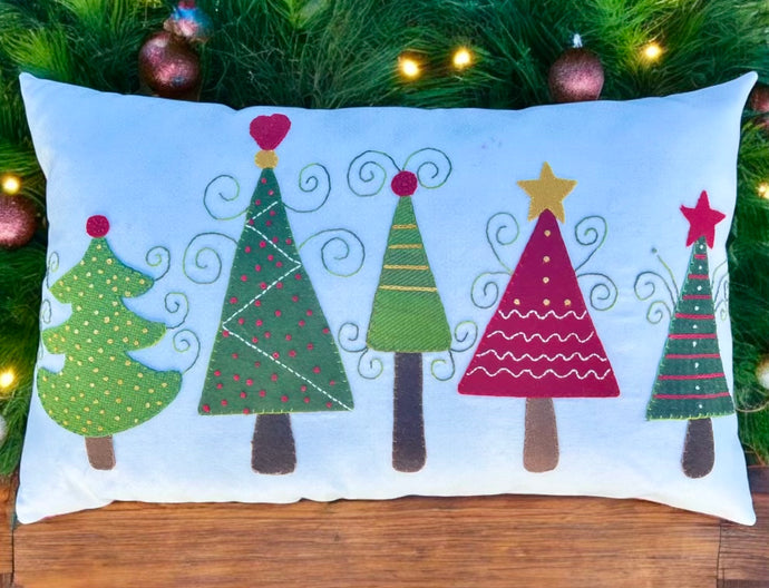 Trees in a Row Bench Pillow