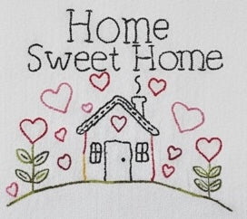 Load image into Gallery viewer, Home Sweet Home Embroidery Towel
