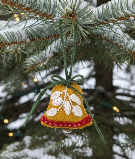 Golden Bell Ornament