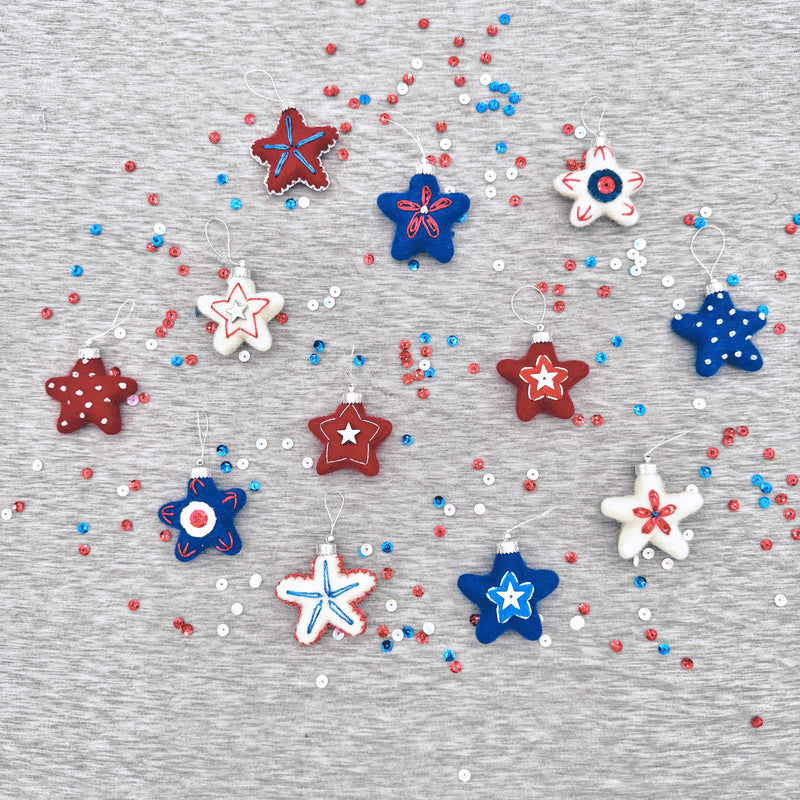 Load image into Gallery viewer, Freedom Stars Mini Ornaments
