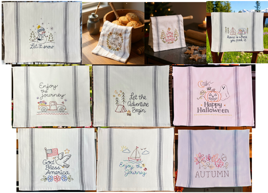Towel Mystery Embroidery Bundle