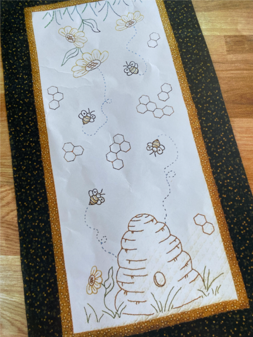 Bee Hive Table Runner