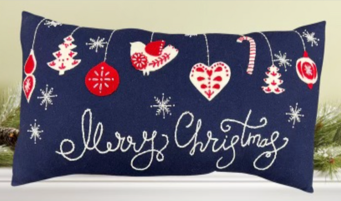 Midnight Christmas Pillow