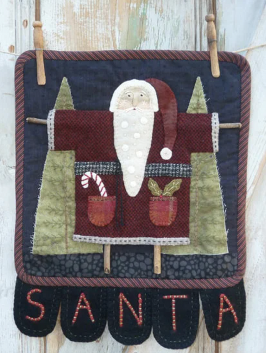 #384 Clothesline Santa (December)