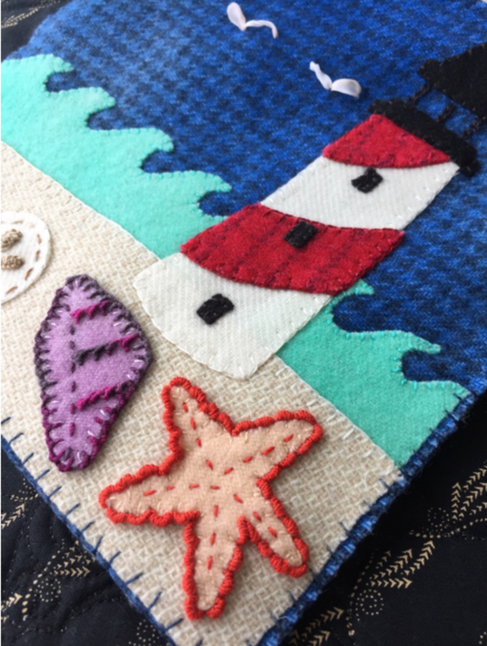 August Lighthouse Banner - Pattern - Default