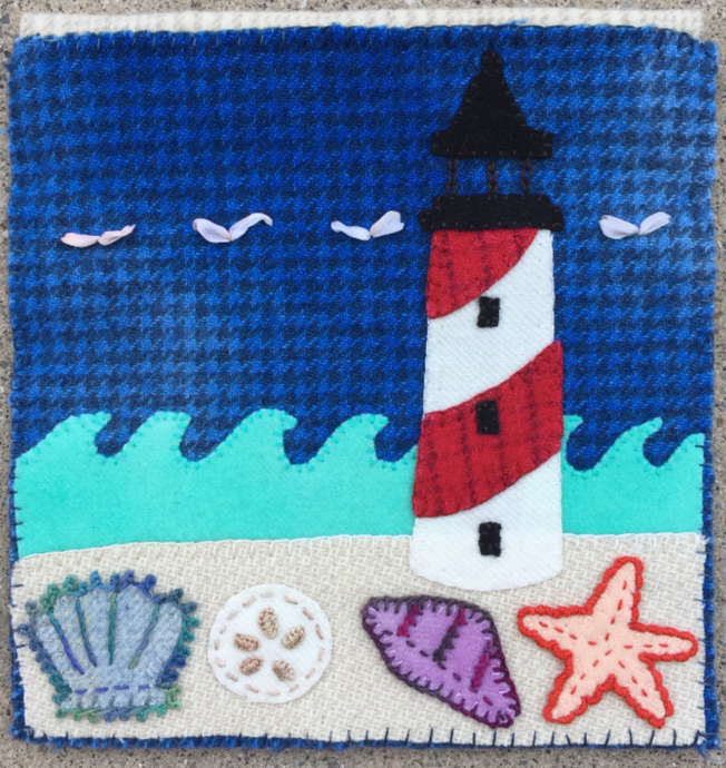 August Lighthouse Banner - Pattern - Default