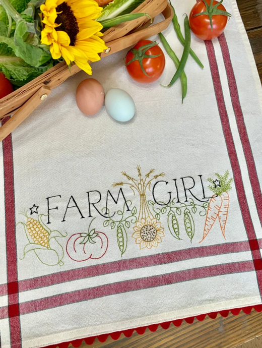 Bareroots Towel- Farm Girl - Kit and Pattern - Default