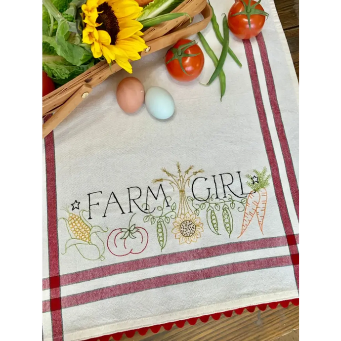 Bareroots Towel- Farm Girl - Kit and Pattern - Default