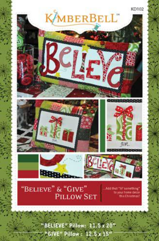 Believe & Give Pillow Set - Pattern - Default