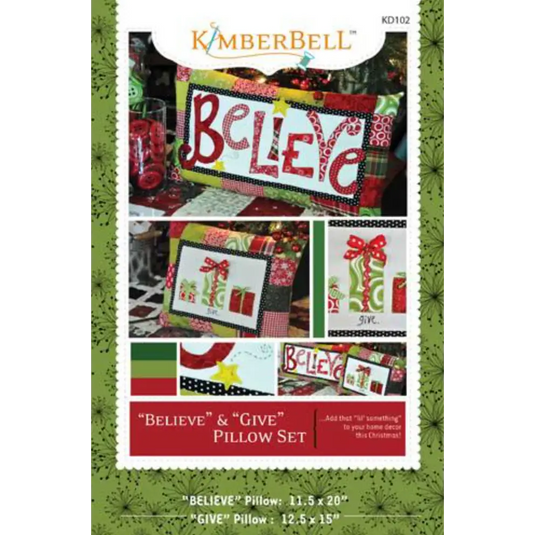 Believe & Give Pillow Set - Pattern - Default