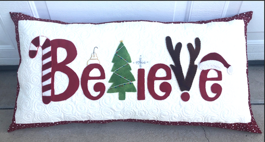 Believe Pillow - Pattern