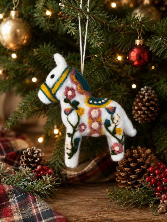 Needle Felting : Dala Horse