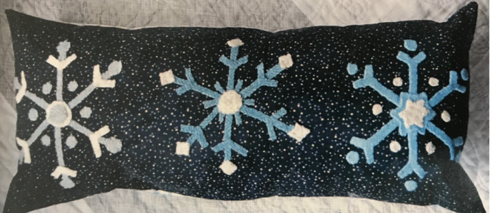 Dancing Snowflakes Pillow - Default