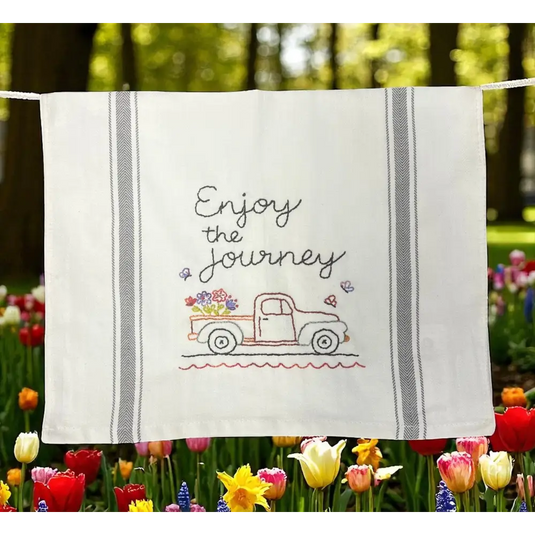 Enjoy the Journey Tea Towel