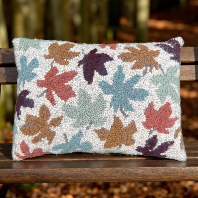 Fall Leaves Punch Pillow
