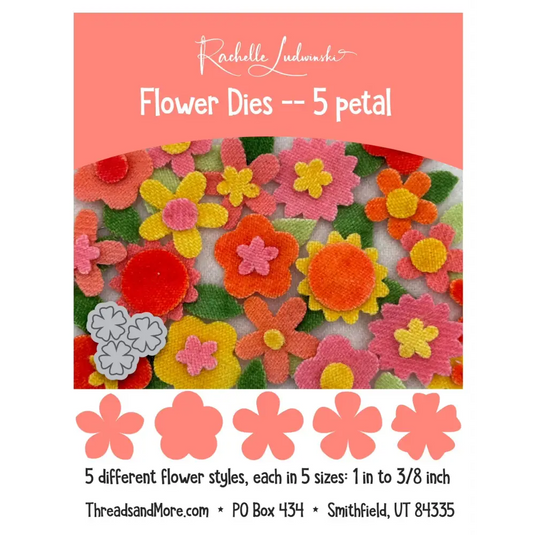 Flower Dies - 5 Petal Flowers