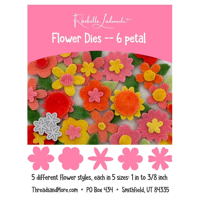 Flower Dies - 6 Petal Flowers