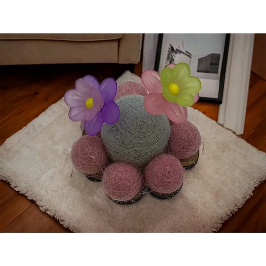 Flower Pincushion - Powder/Blue