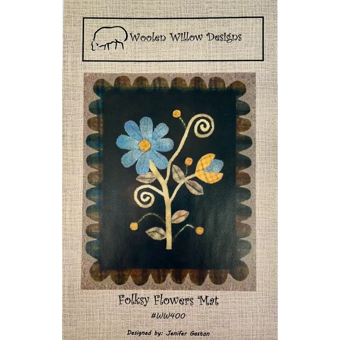 Folksy Flowers Mat Pattern 