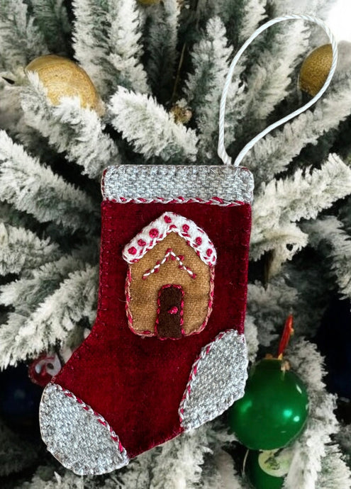 Gingerbread House Stocking Ornament