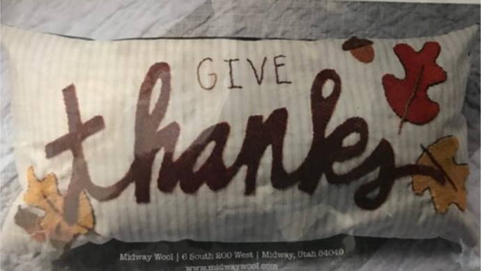 Give Thanks Pillow - Default