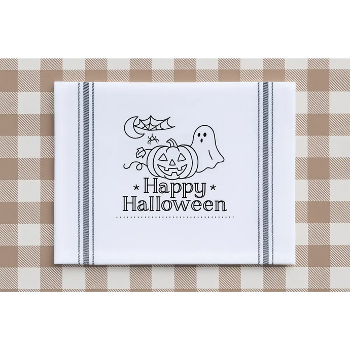 Happy Halloween Preprinted Towel