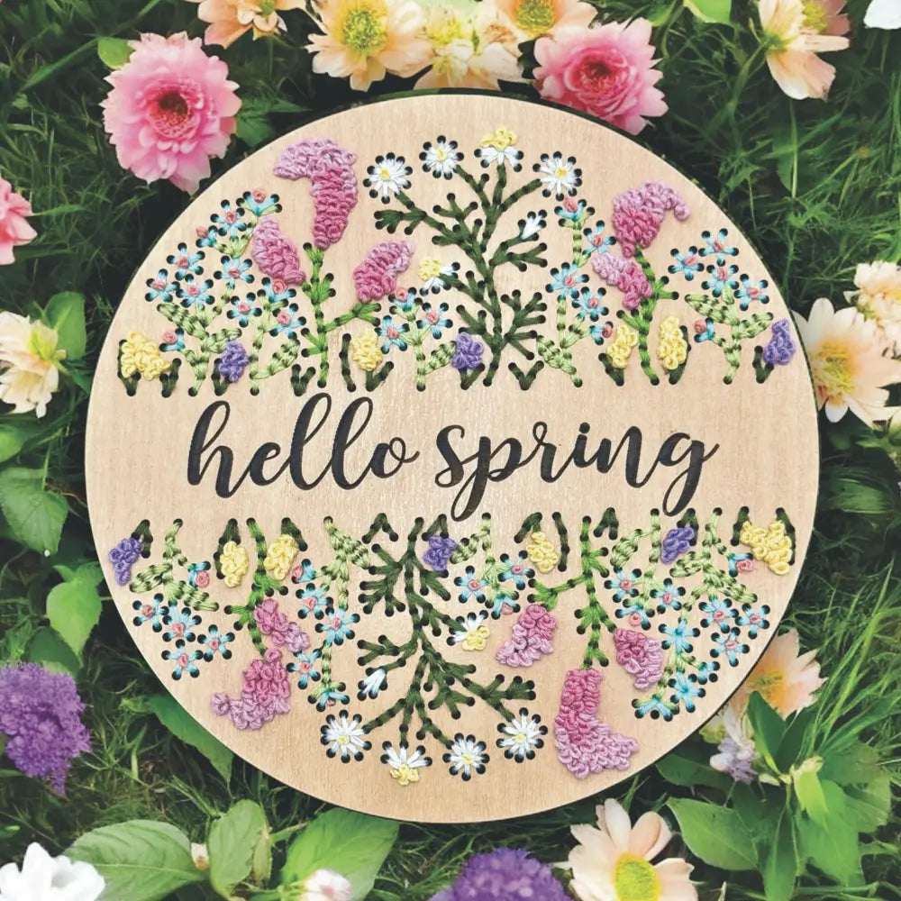 Hello Spring Craft Board with Threads | Midway Wool