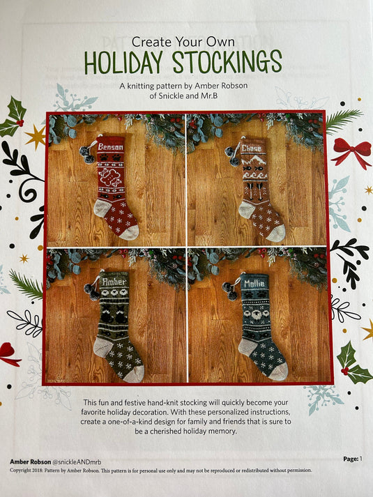 Holiday Stocking Pattern - Pattern - Default