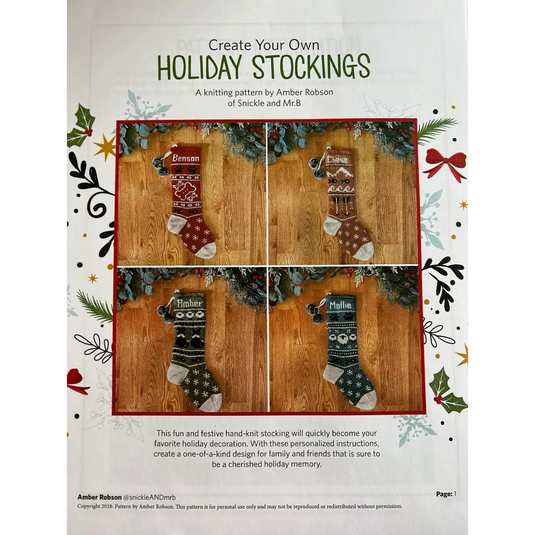 Holiday Stocking Pattern – Midway Wool