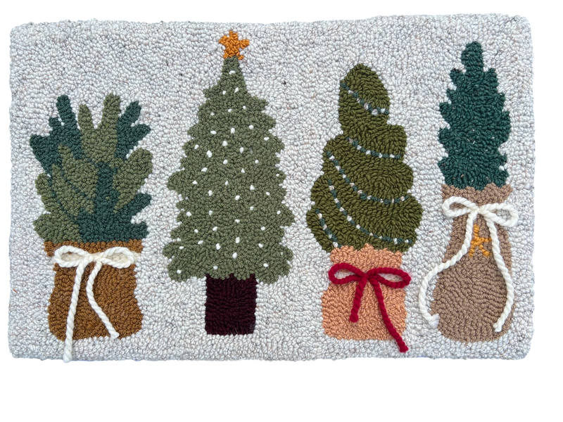 Load image into Gallery viewer, Holiday Tree Farm Rug

