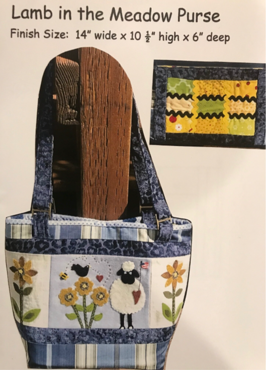 Lamb in the Meadow Purse - Default