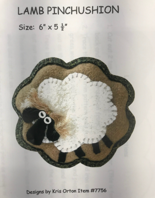 Lamb Pincushion Pattern - Pattern