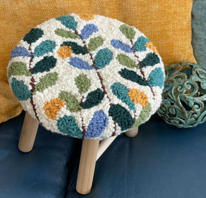 Leaves and Berries Stool Cover Punch - Default