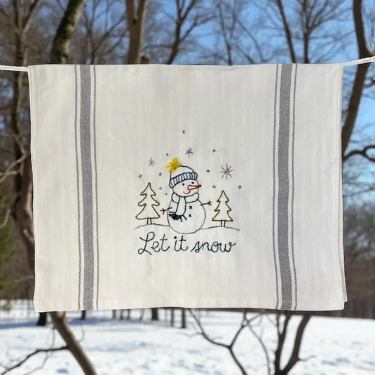 Let it Snow Tea Towel