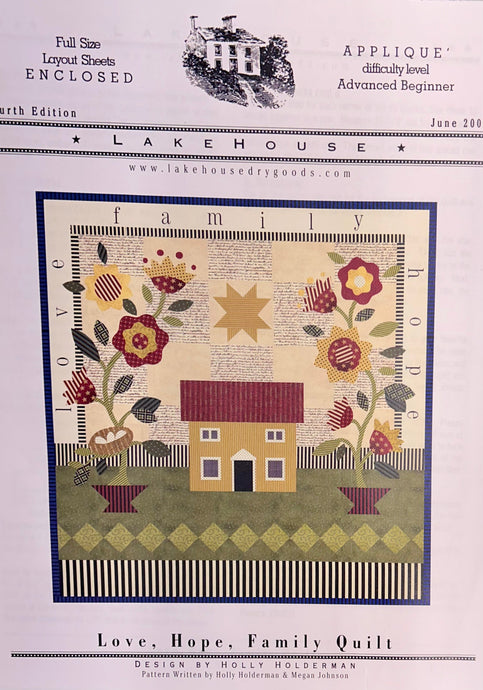 Love Hope Family Quilt Pattern