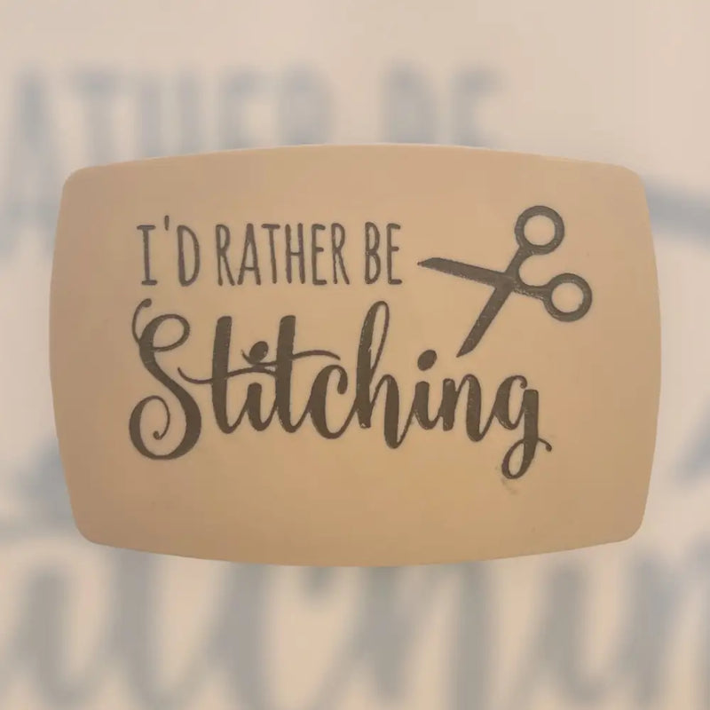 Load image into Gallery viewer, Magnetic Keeper-I’d Rather Be Stitching - Light Pink

